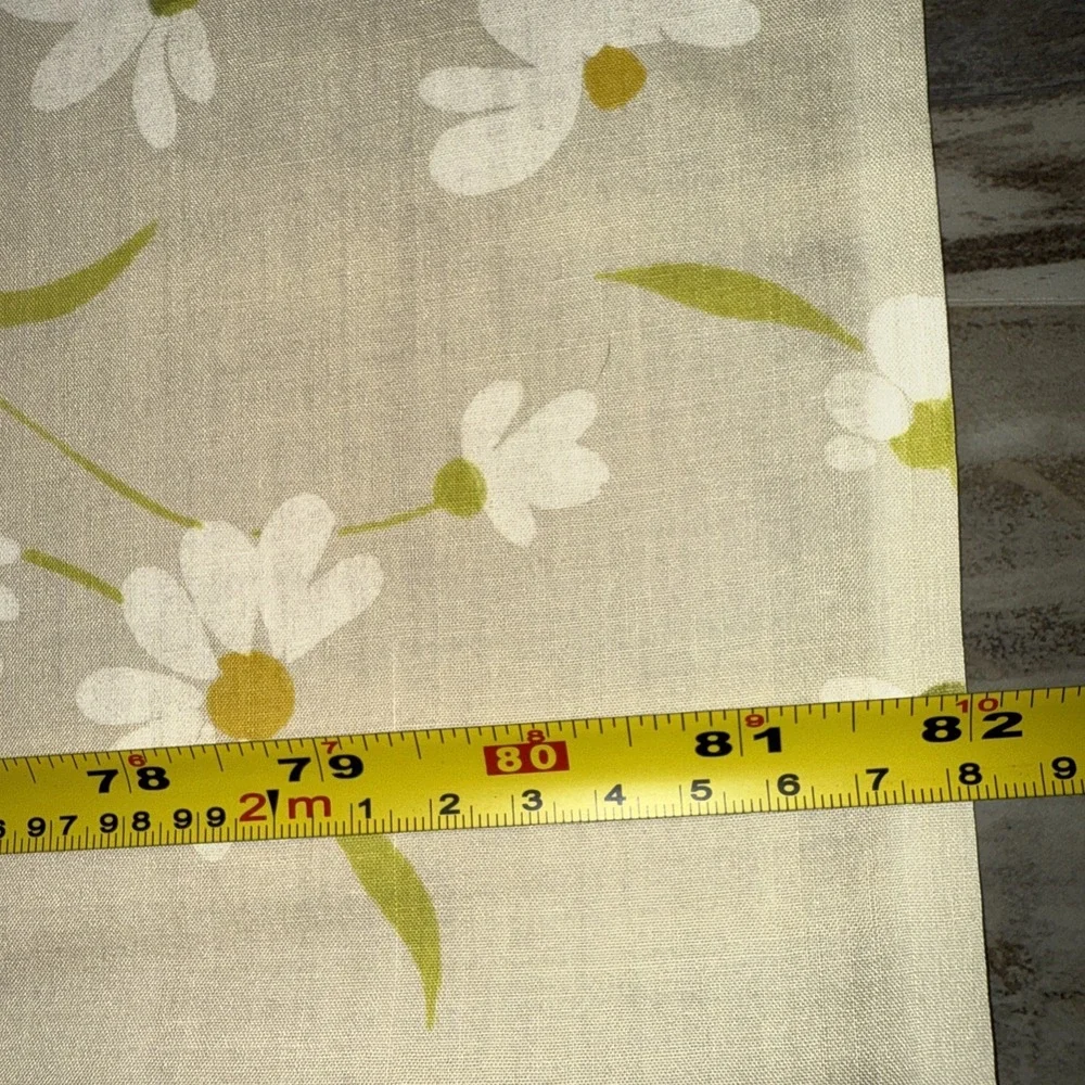 Vintage Morgan Jones Dainty Daisies Flat Sheet 1 Pillowcase Peach Floral 92X82